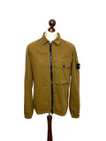 Stone Island Brown Garment Dyed Cotton Overshirt - Large