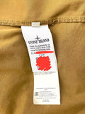 Stone Island Brown Garment Dyed Cotton Overshirt - Large