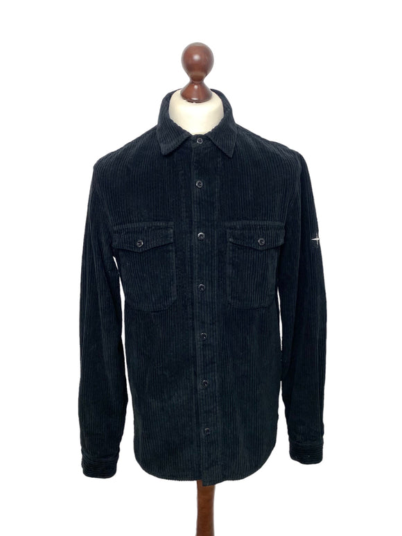 Stone Island Black Cord Overshirt - Medium