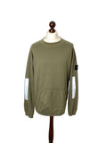 Stone Island Khaki Reflective Sweater - Large