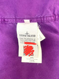 Stone Island Purple Garment Dyed Cotton Overshirt - Medium