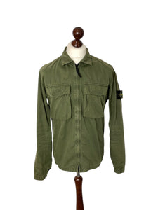 Stone Island Khaki Green Double Pocket Overshirt SS22 - Medium