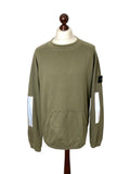 Stone Island Khaki Reflective Sweater - Large