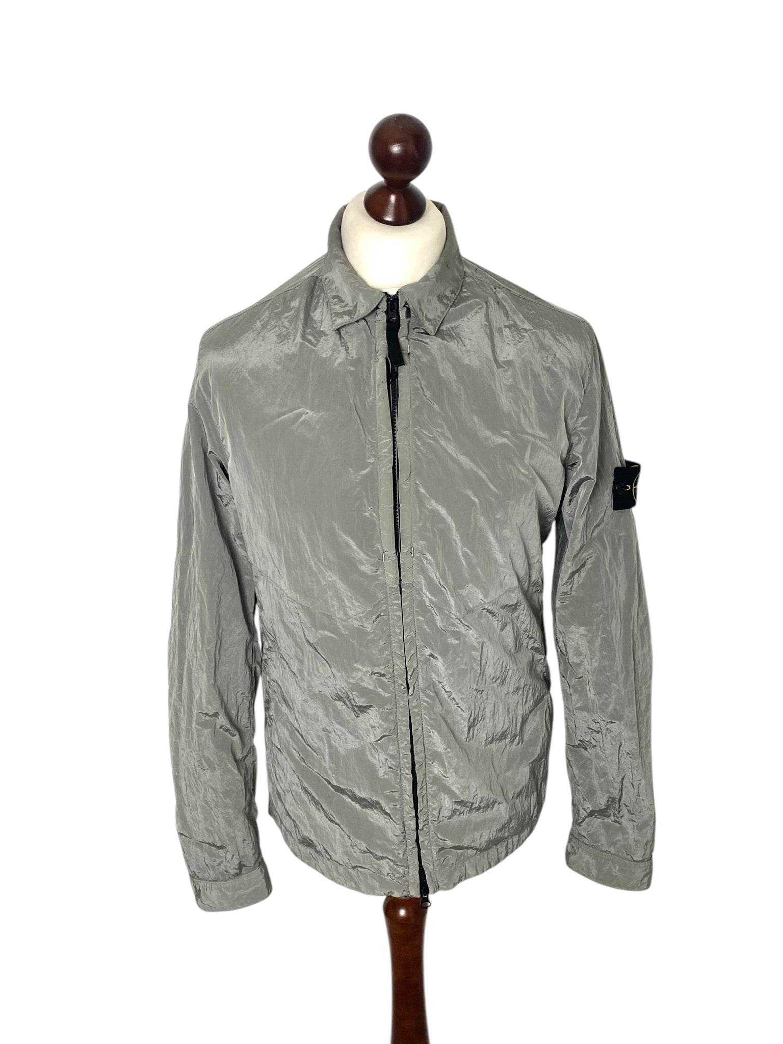 Stone island overshirt silver deals
