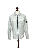 Stone Island Light Grey Double Pocket Cotton Overshirt - Medium
