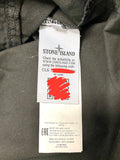 Stone Island Black Garment Dyed 1/2 Zip Smock - Small