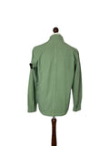 Stone Island Green Cupro Cotton Twill Overshirt - Medium
