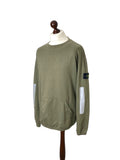 Stone Island Khaki Reflective Sweater - Large