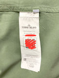 Stone Island Green Cupro Cotton Twill Overshirt - Medium