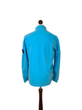 Stone Island Turquoise Garment Dyed Cotton Overshirt - Large