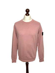 Stone Island Rose Pink Crewneck Sweatshirt - Medium